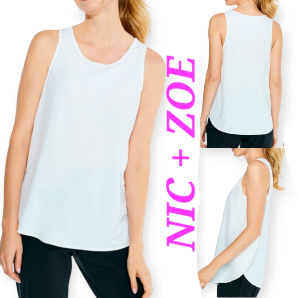 NIC AND ZOE Tech Stretch Recycled Polyester Blend Tank